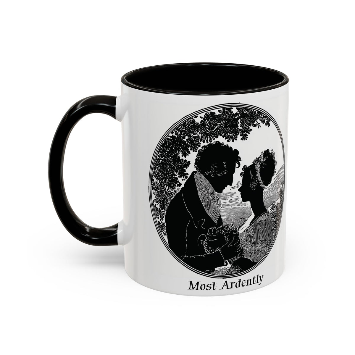 Regency Silhouette 'Most Ardently' Mug, Ceramic Coffee Mug | 11oz or 15oz