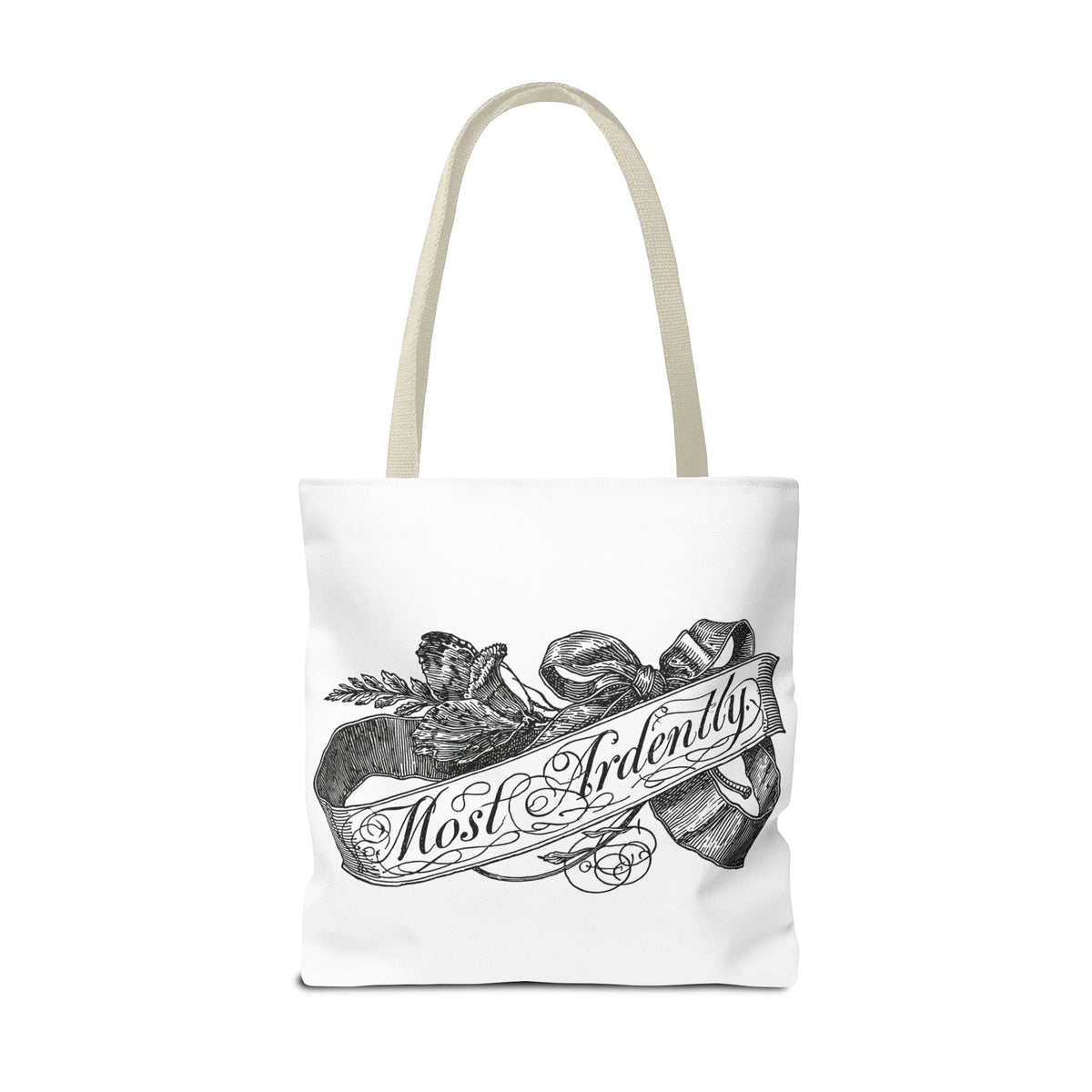 Regency Ribbon Banner Tote — Most Ardently