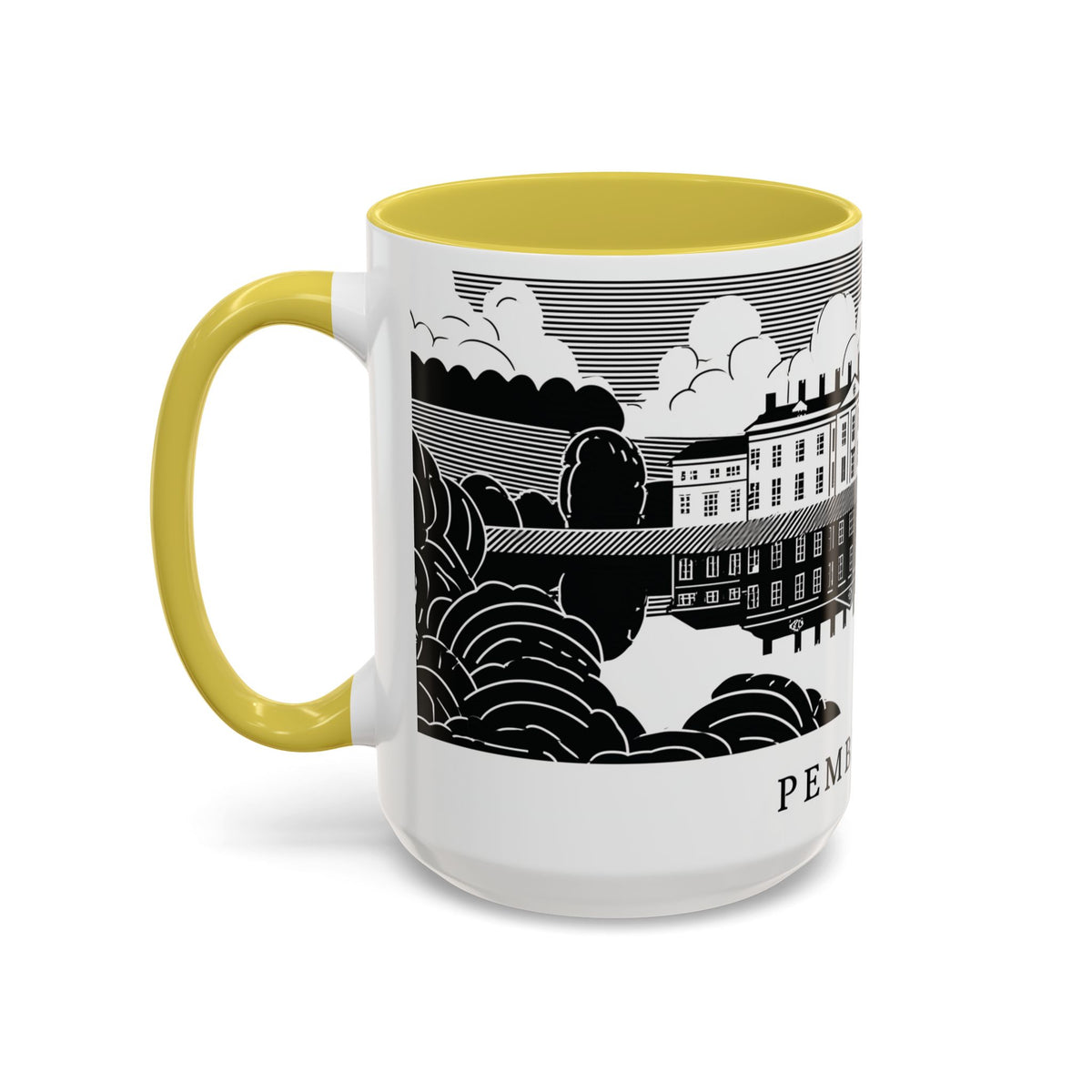 Pemberley Estate Illustration Mug | Ceramic Coffee Cup