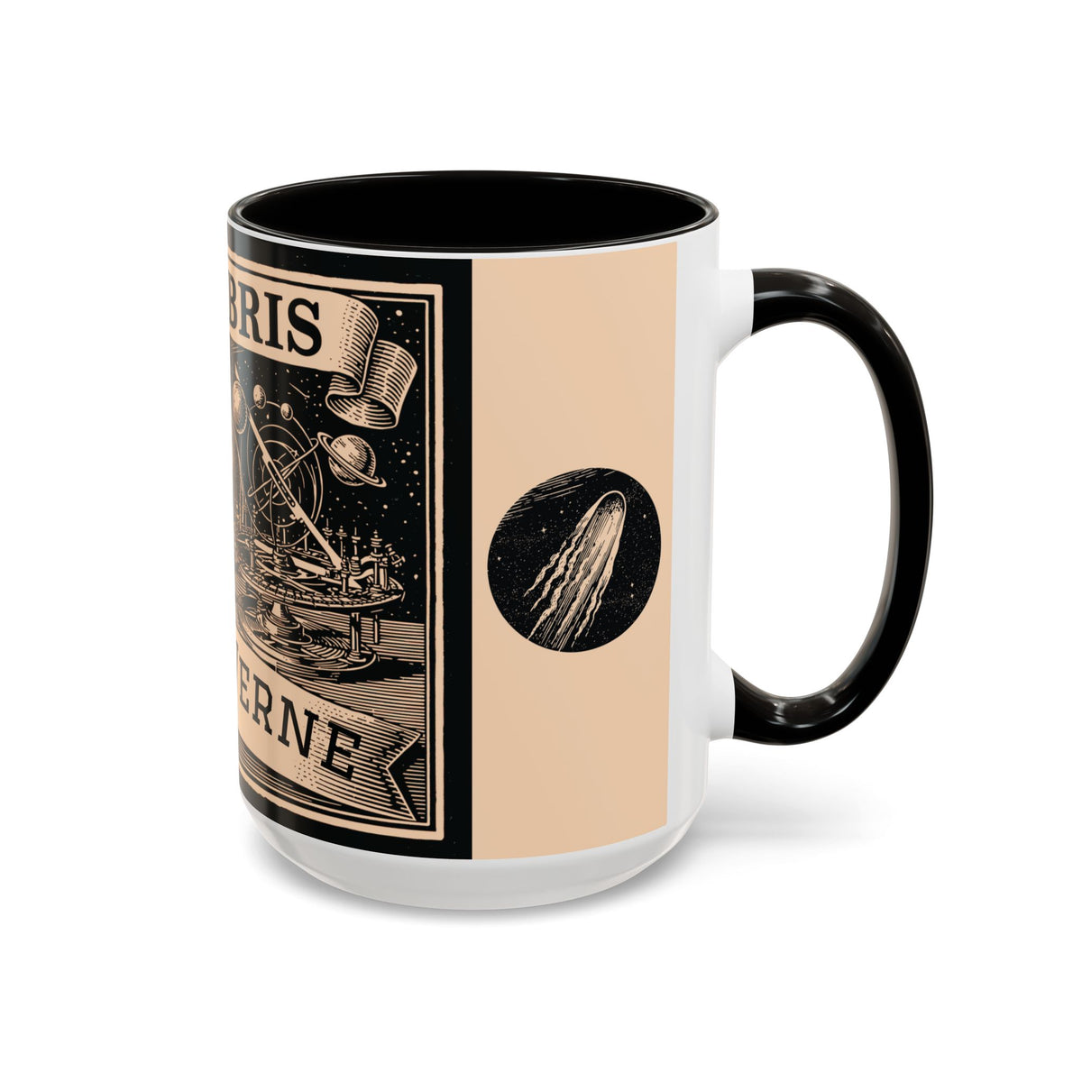 Jules Verne Ex Libris Vintage Science Fiction Coffee Mug (11oz & 15oz)