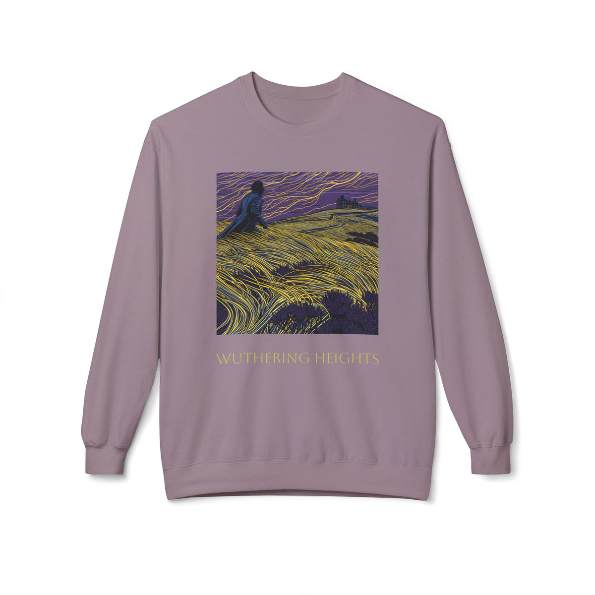 Wuthering Heights Literary Sweatshirt — 'Heathcliff... still on my tinder profile' Gothic Novel Crewneck