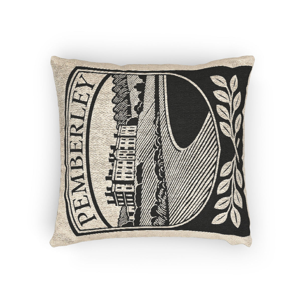 Pemberley Estate Woven Pillow | Pride & Prejudice Literary Tapestry Pillow