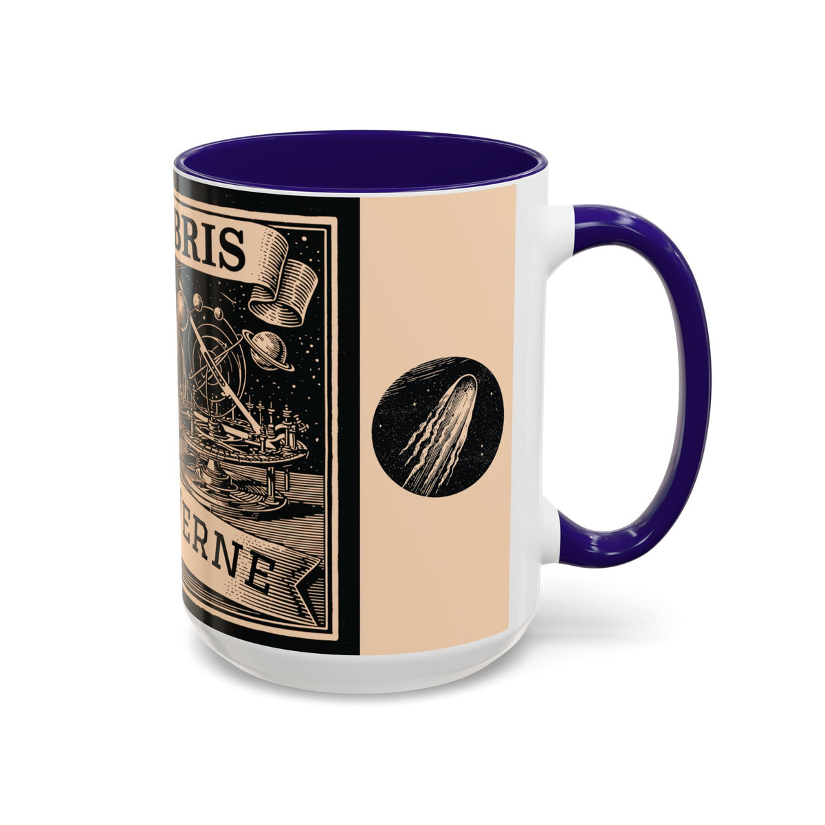 Jules Verne Ex Libris Vintage Science Fiction Coffee Mug (11oz & 15oz)