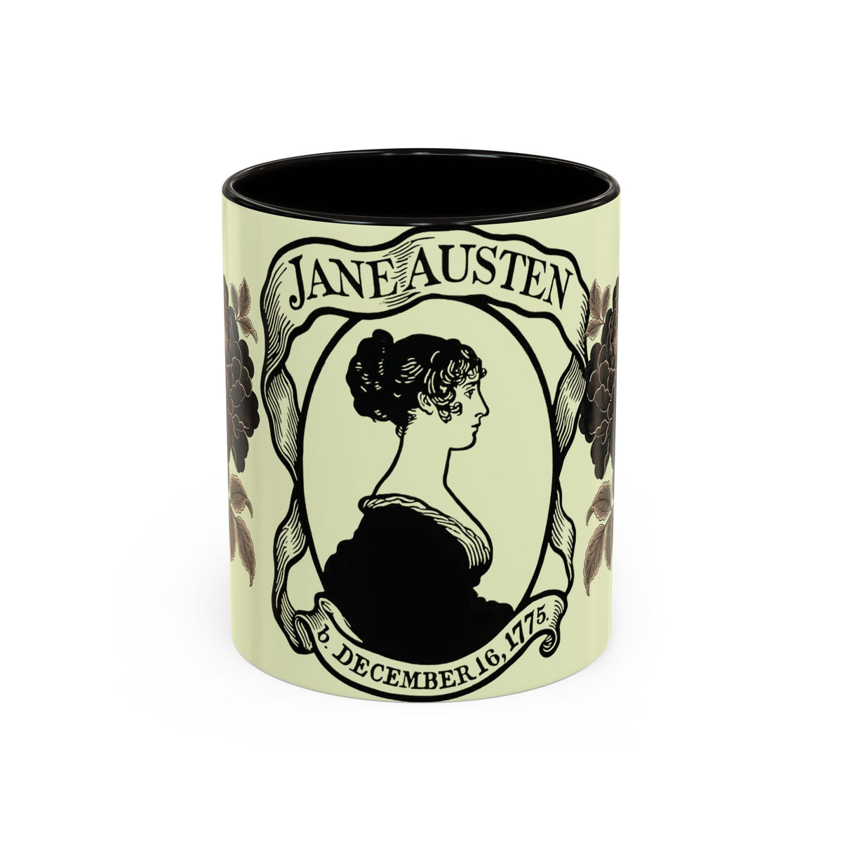 Jane Austen Portrait Ceramic Mug — Literary Tea & Coffee Cup (11oz/15oz)