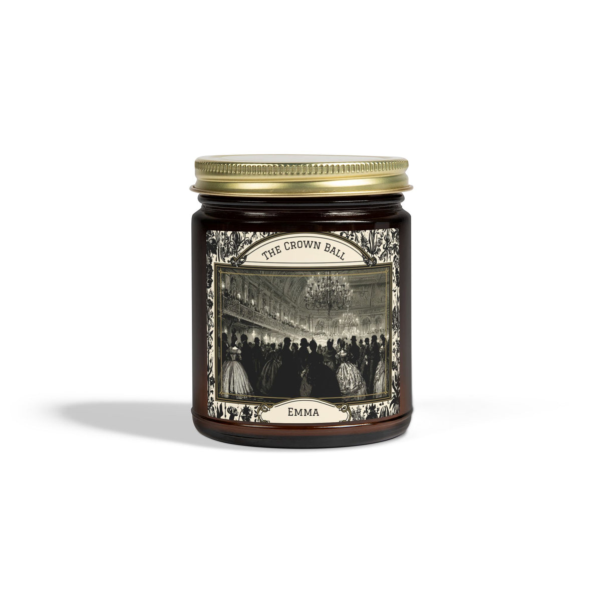 The Crown Ball Vintage Ballroom Illustration Candle | Soy Wax, 4oz & 9oz