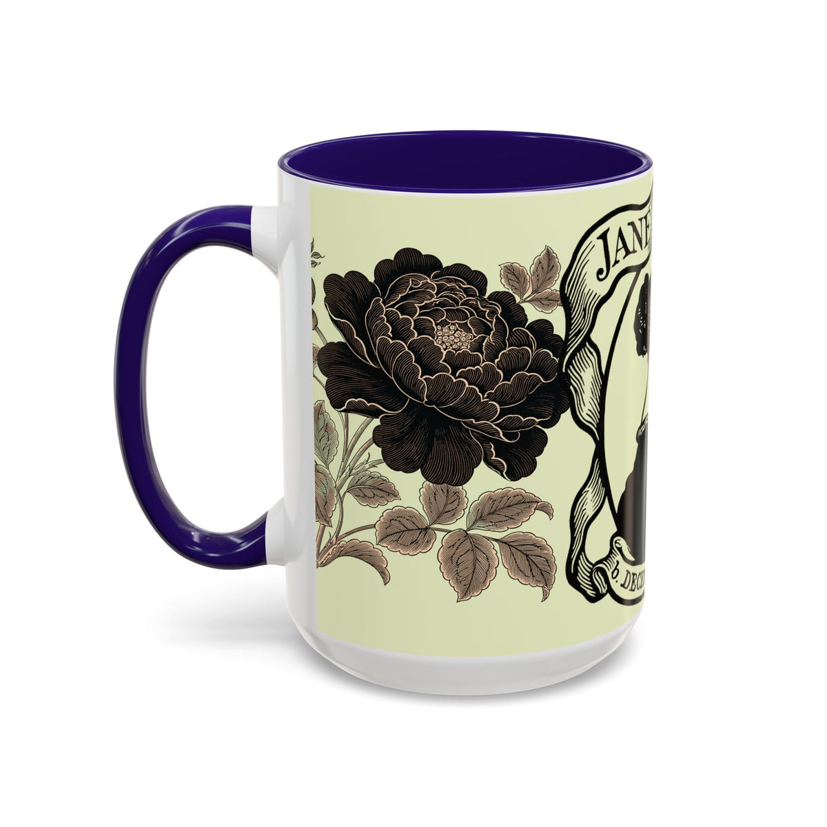 Jane Austen Portrait Ceramic Mug — Literary Tea & Coffee Cup (11oz/15oz)