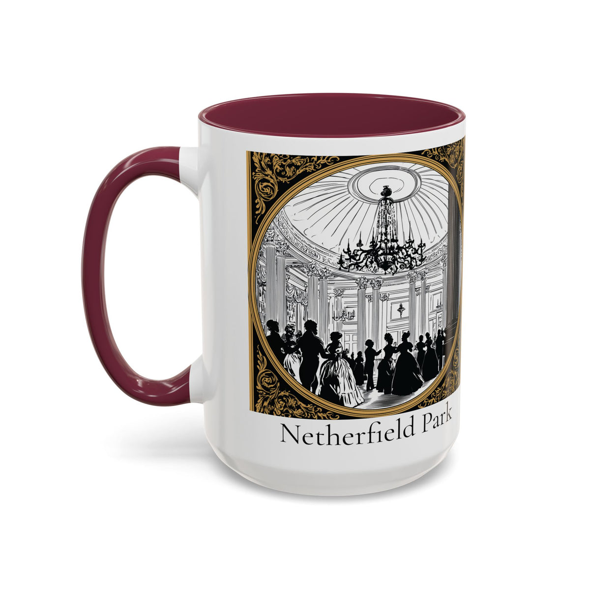 Netherfield Park Ballroom Scene Mug | 11oz 15oz Color Accent