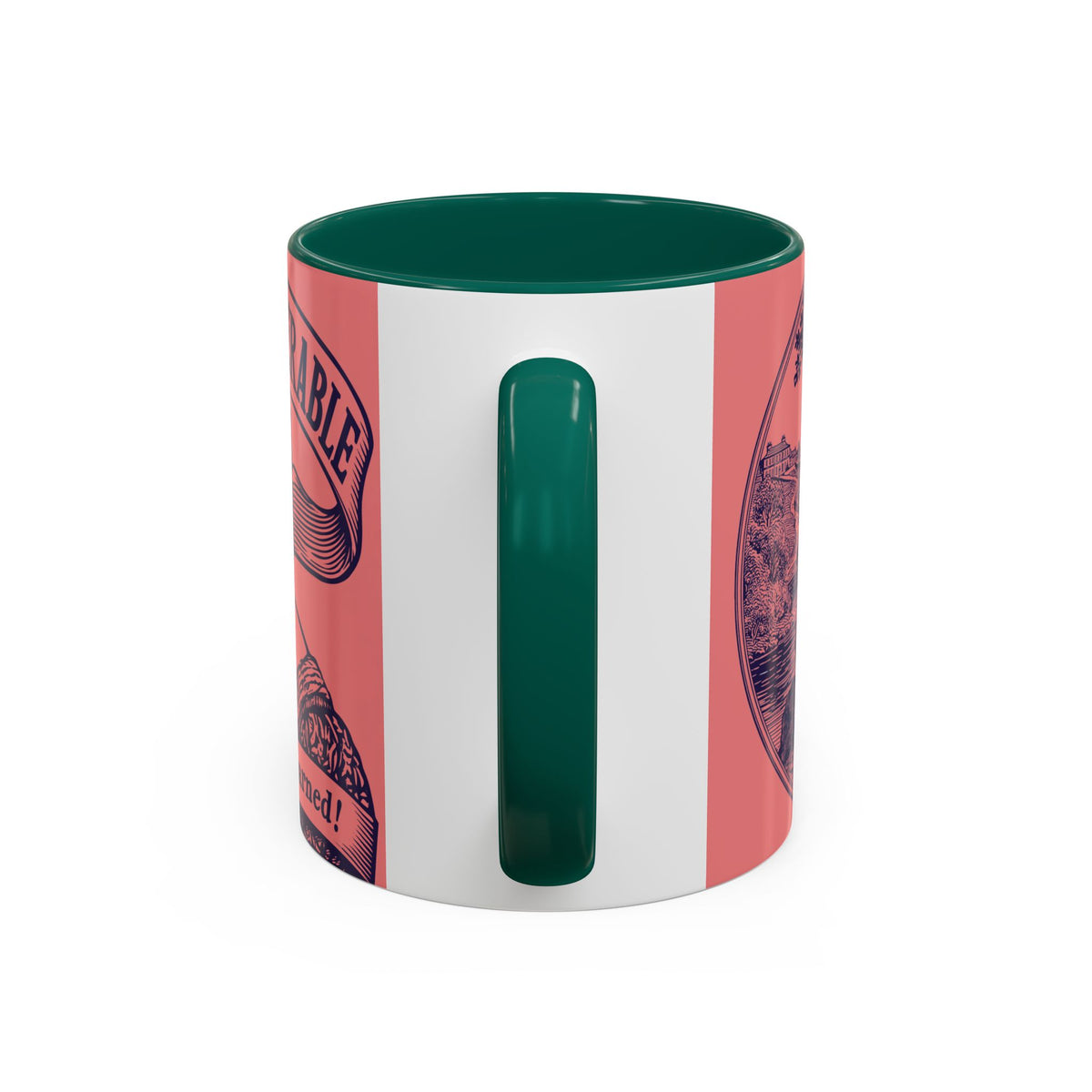 Barely Tolerable Vintage Portrait Mug — Funny Retro Coffee Cup (11oz/15oz)