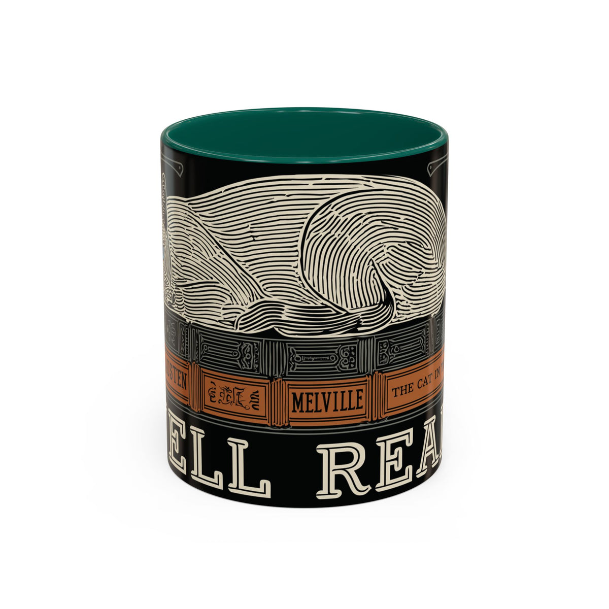 Bookstore Cat-Well Read Cat Mug | Literary Cat Stack Mug