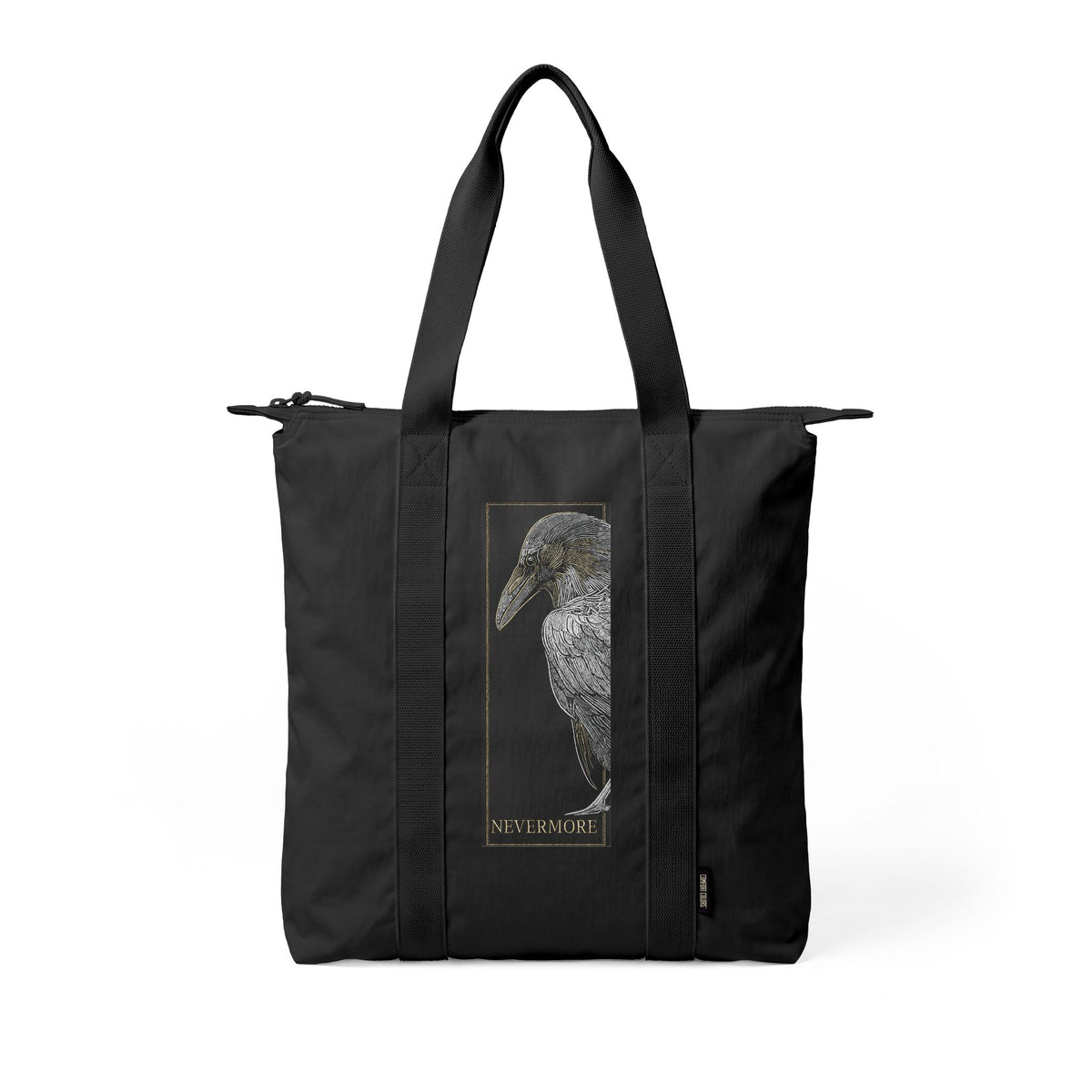 Nevermore Raven Tote Bag | Edgar Allan Poe Inspired Illustration