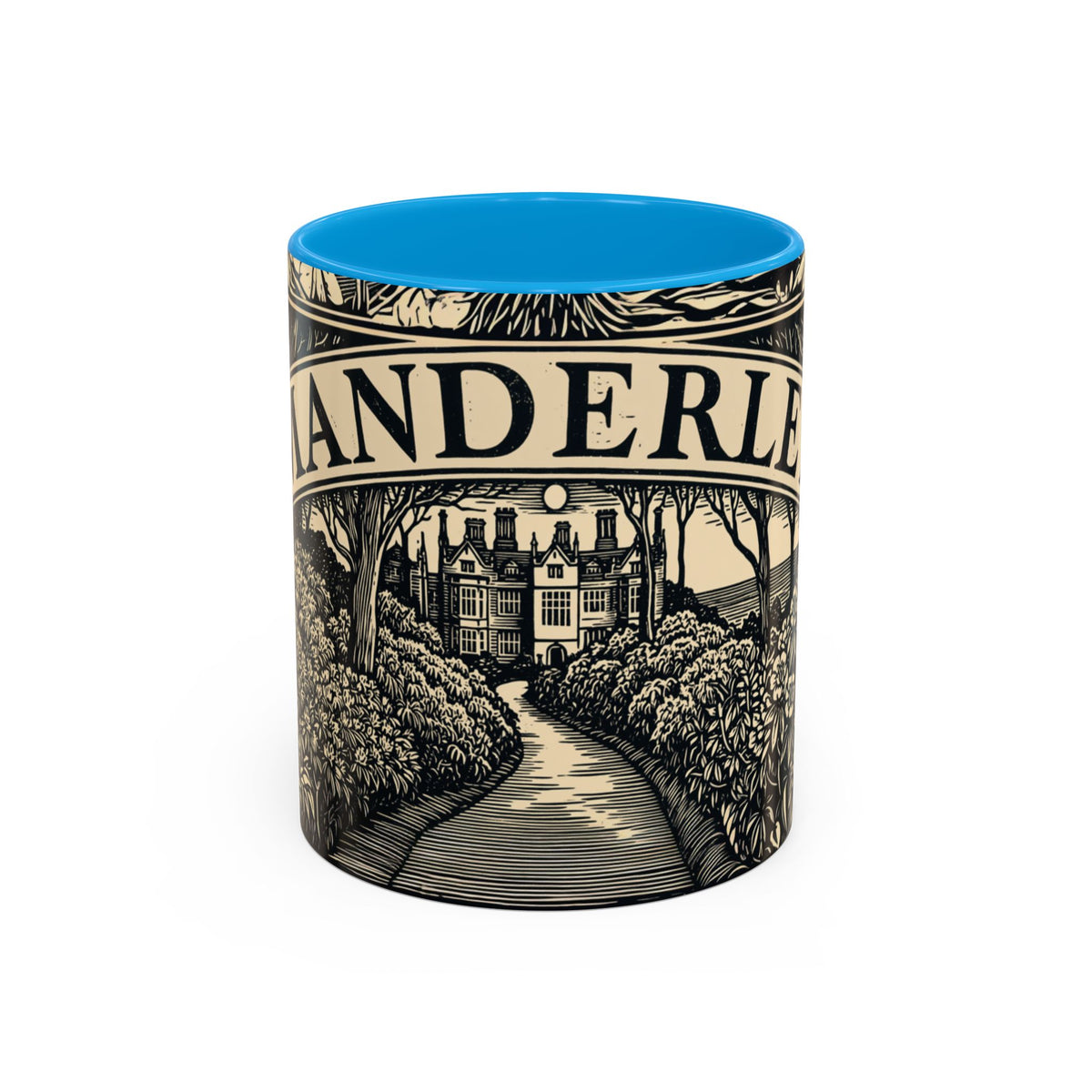 Manderley Estate Illustration Mug | Ceramic Coffee Cup