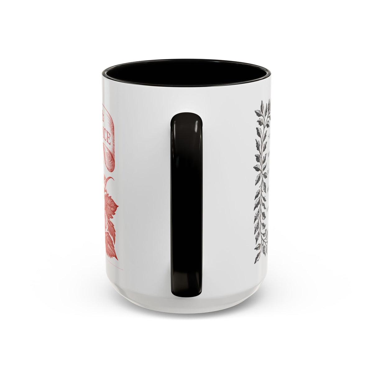 "...follies and nonsense" Elizabeth Bennet Quote  —  Pride & Prejudice Floral Mug (11oz/15oz)