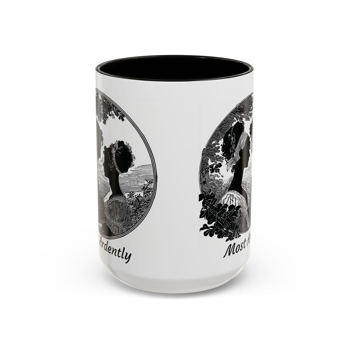 Regency Silhouette 'Most Ardently' Mug, Ceramic Coffee Mug | 11oz or 15oz