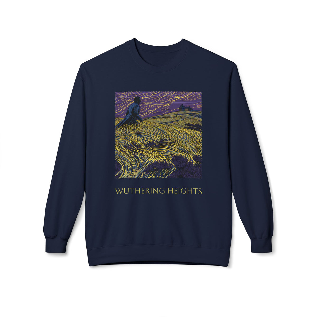 Wuthering Heights Literary Sweatshirt — 'Heathcliff... still on my tinder profile' Gothic Novel Crewneck