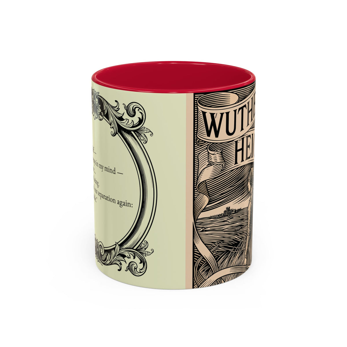 Wuthering Heights Literary Ceramic Mug — Classic Book Cover Coffee Cup (11oz/15oz)