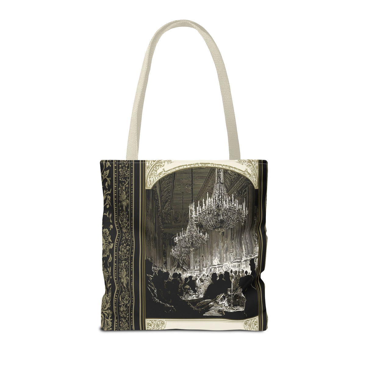 Regency Ballroom Chandelier Tote Bag | Vintage Ballroom Scene