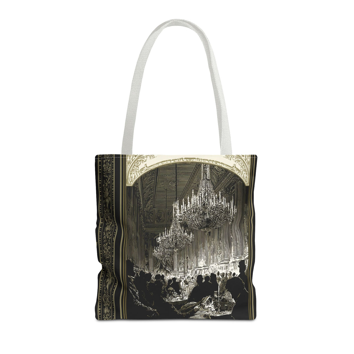 Regency Ballroom Chandelier Tote Bag | Vintage Ballroom Scene