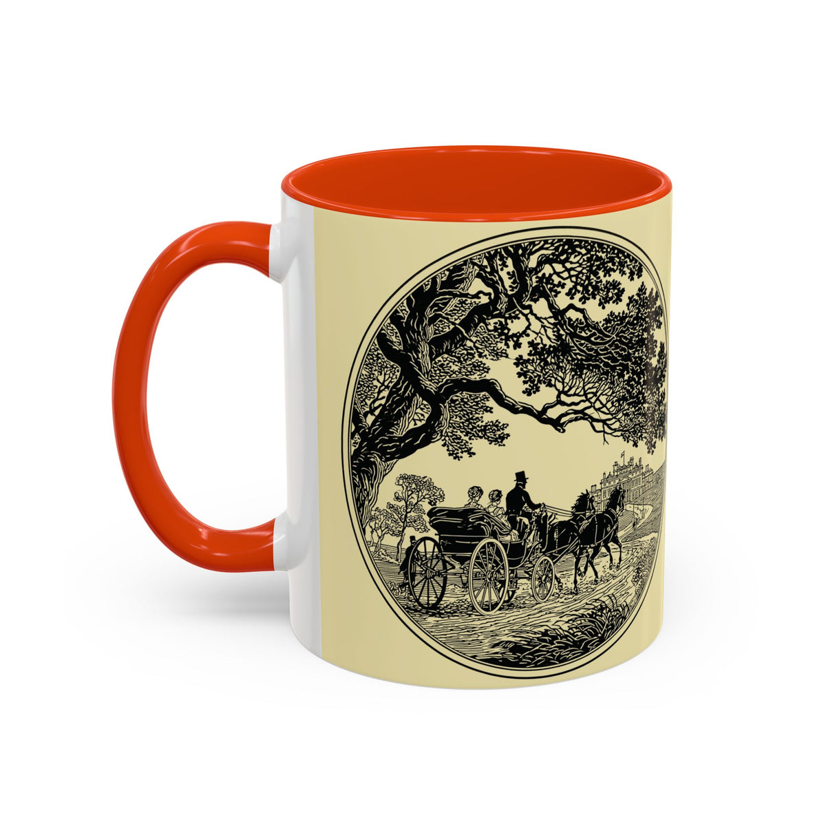 Vintage 'Barely Tolerable' Illustration Coffee Mug (11oz/15oz)