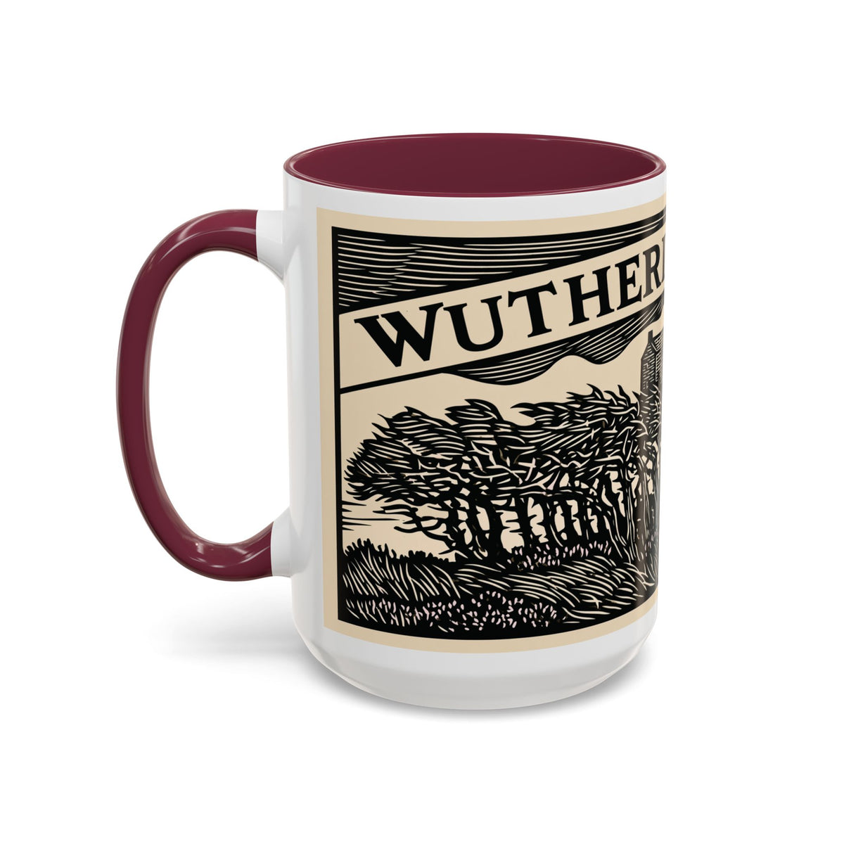 Wuthering Heights Coffee Mug | Emily Brontë Literary Design Mug
