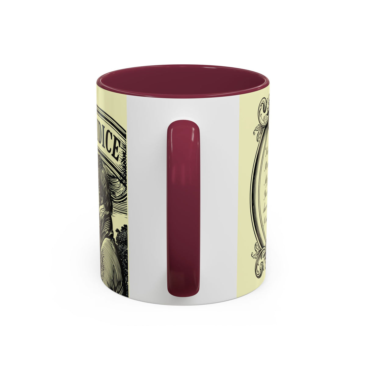 Pride & Prejudice Vintage Illustration Ceramic Mug — Mr. Darcy at Pemberley with Quote (11oz/15oz)