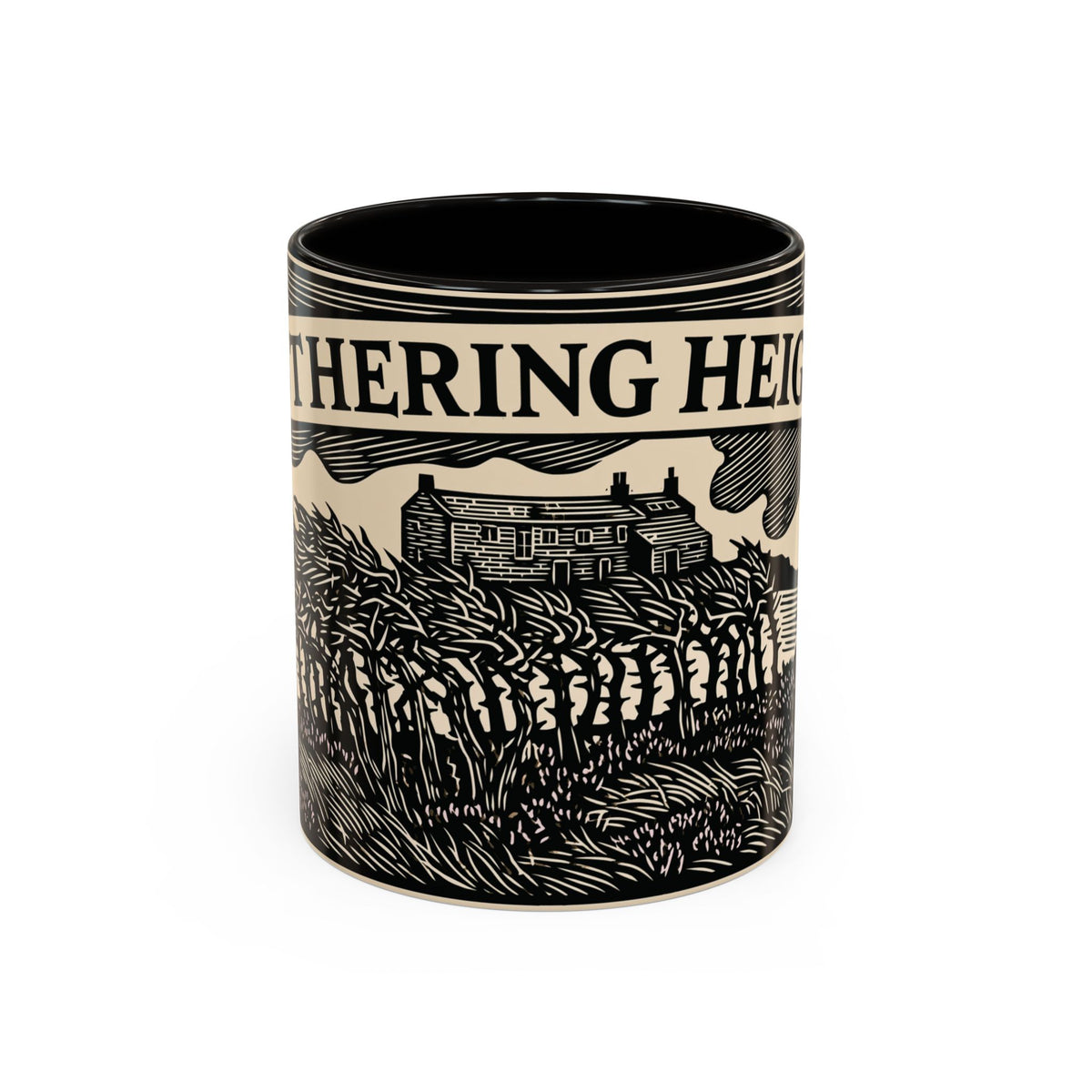 Wuthering Heights Coffee Mug | Emily Brontë Literary Design Mug