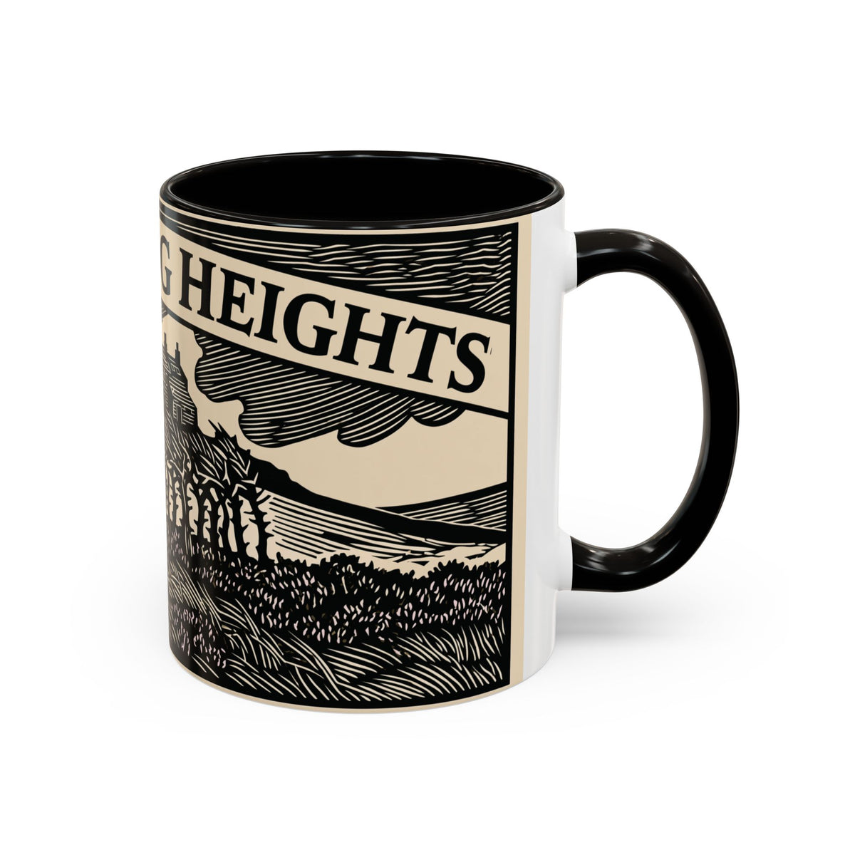 Wuthering Heights Coffee Mug | Emily Brontë Literary Design Mug
