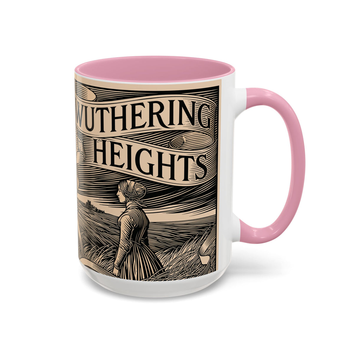 Wuthering Heights Literary Ceramic Mug — Classic Book Cover Coffee Cup (11oz/15oz)