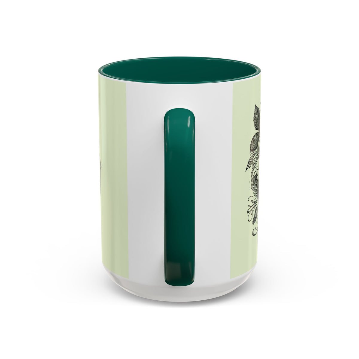 Most Ardently script banner floral Mug | Pink 11 or 15 oz.