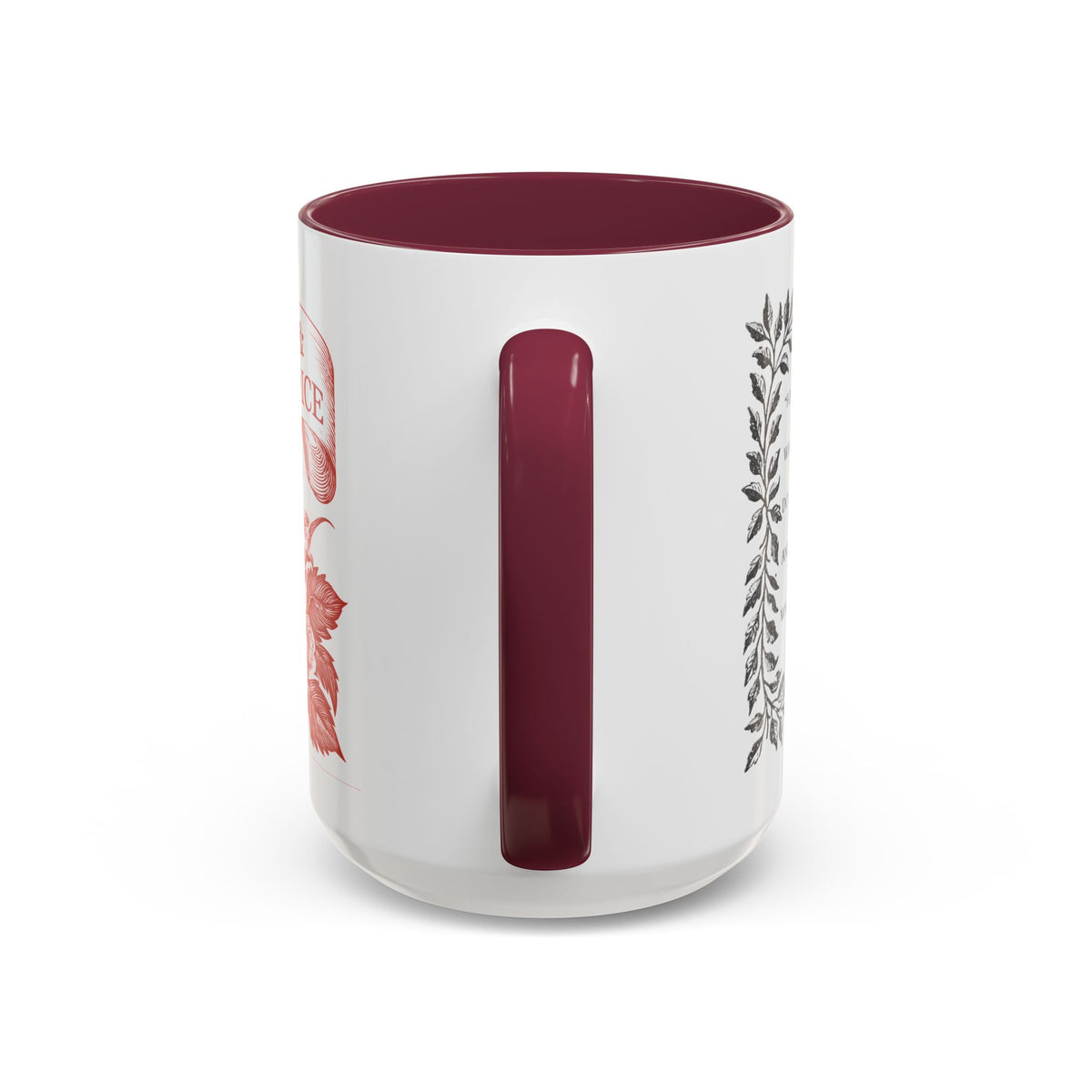 "...follies and nonsense" Elizabeth Bennet Quote  —  Pride & Prejudice Floral Mug (11oz/15oz)