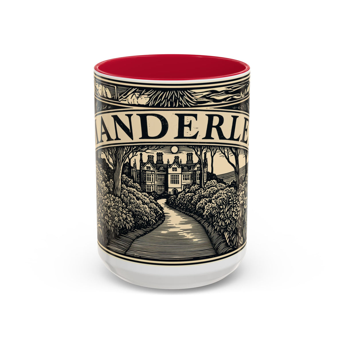 Manderley Estate Illustration Mug | Ceramic Coffee Cup