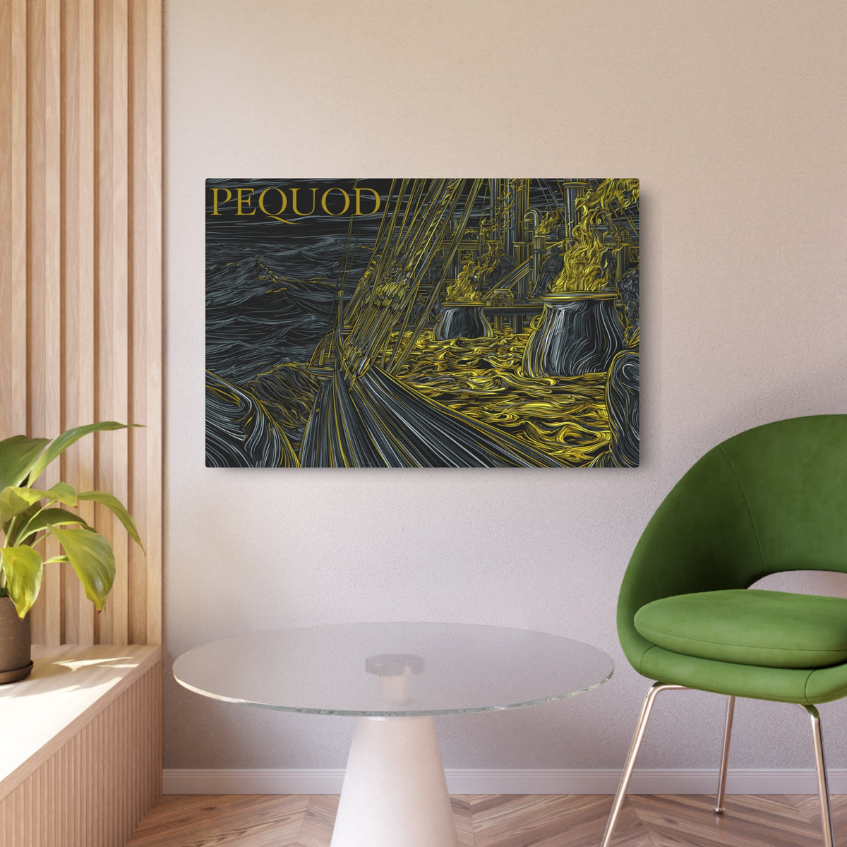 Try Works Aboard The Pequod  —  Moby Dick - Nautical Ship Illustration Wall Decor