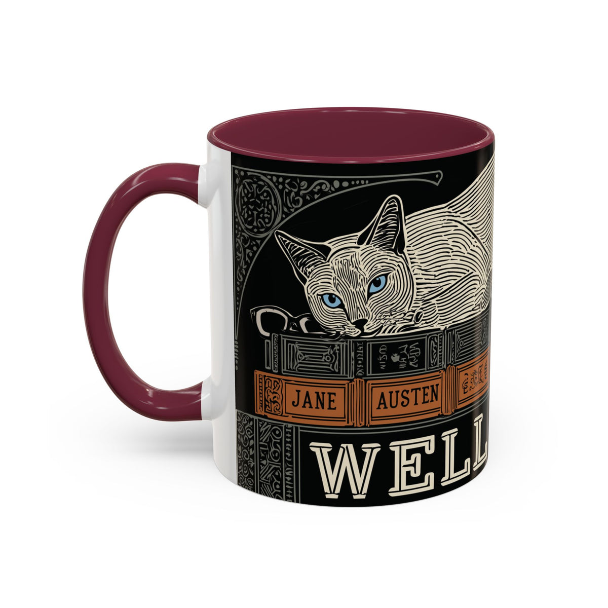 Bookstore Cat-Well Read Cat Mug | Literary Cat Stack Mug