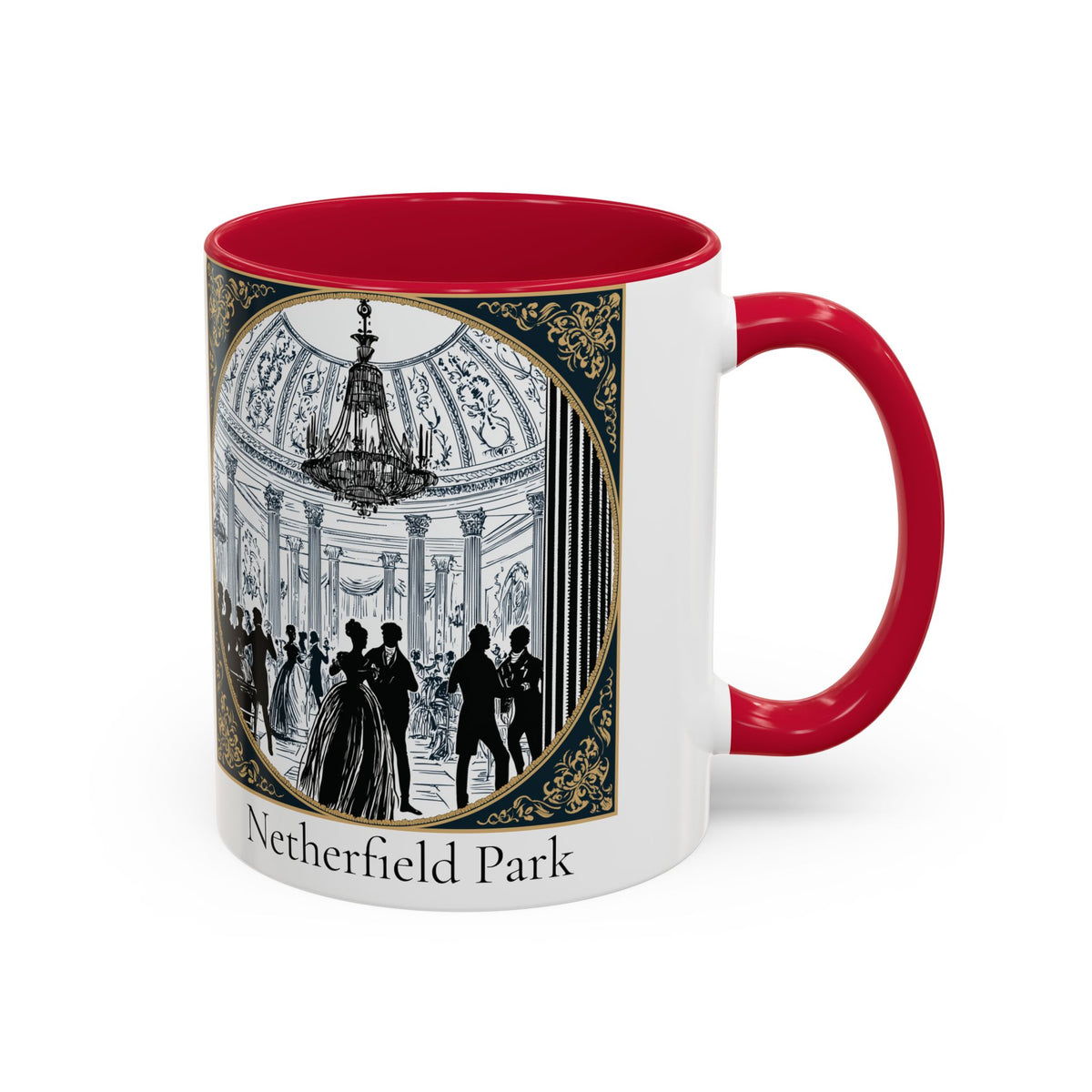 Netherfield Park Ballroom Scene Mug | 11oz 15oz Color Accent