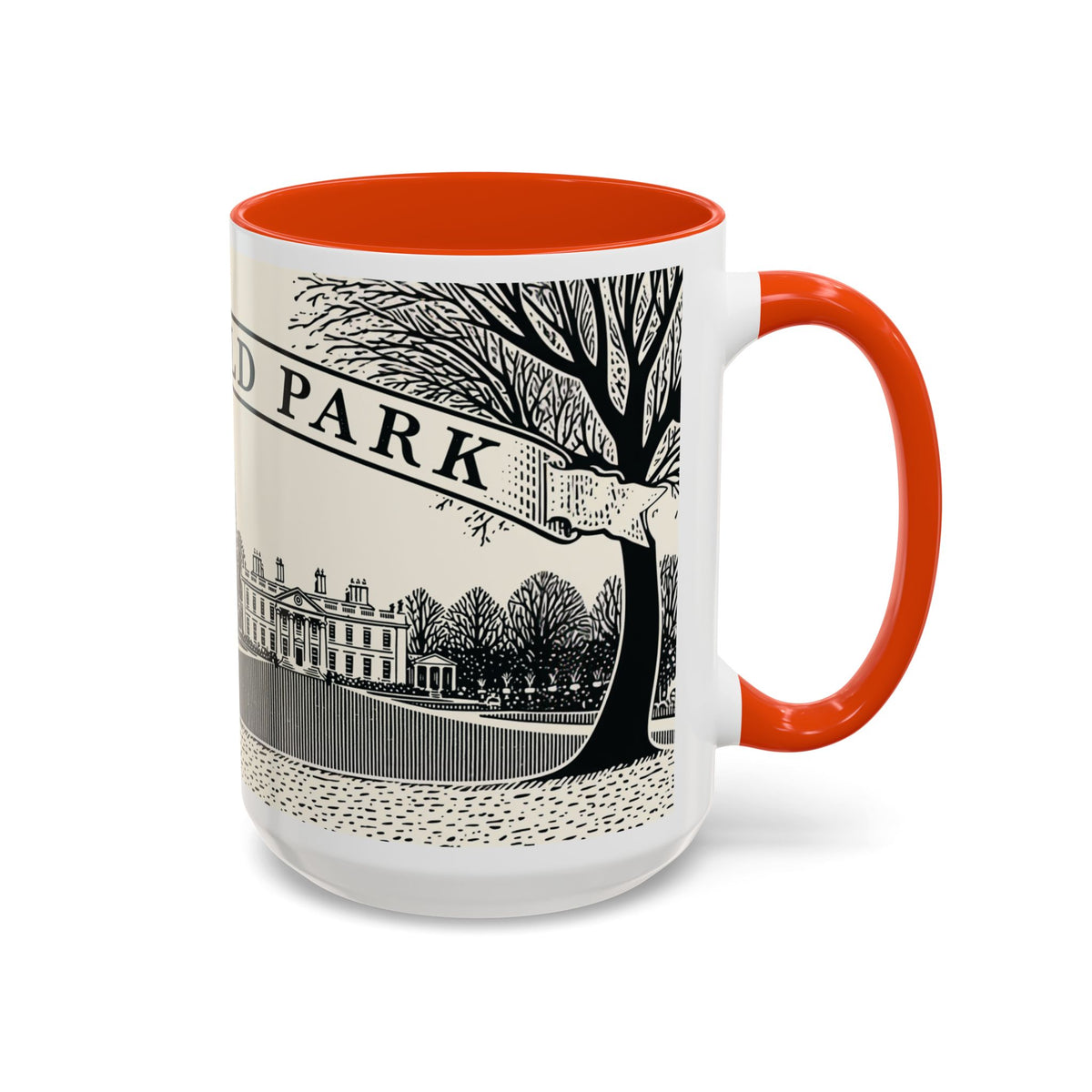 Mansfield Park illustration Mug | Peacock & Estate ceramic mug