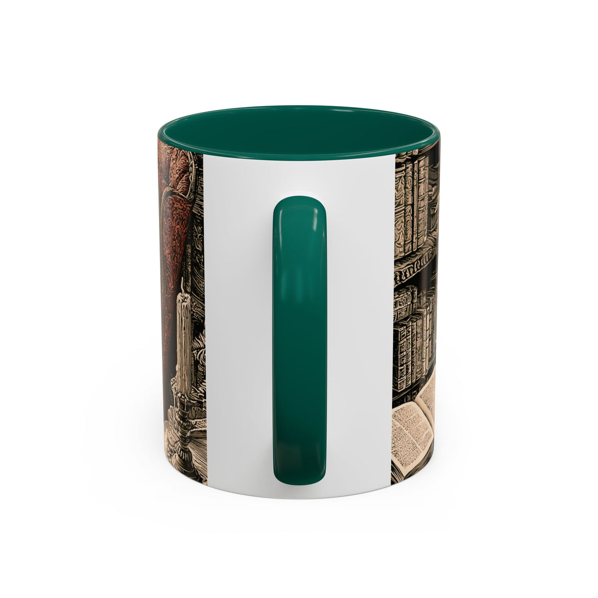 Edgar Allan Poe Raven Portrait Mug | Ceramic Coffee Cup