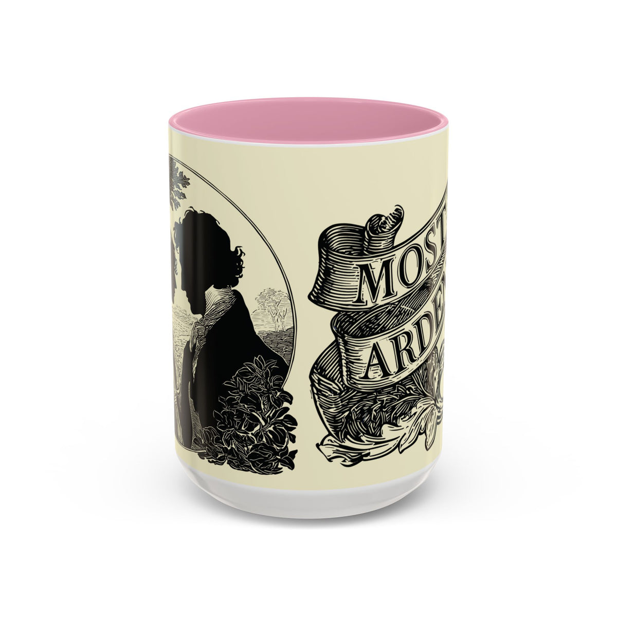 Most Ardently Floral Coffee Mug — Vintage Romantic Quote Mug (11oz & 15oz)