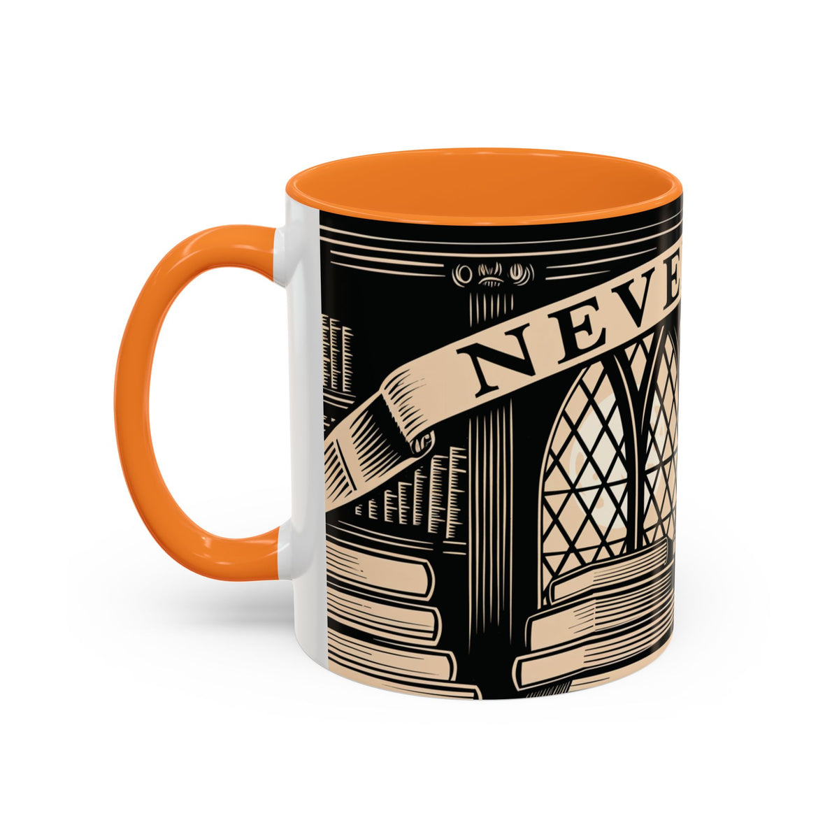 x Nevermore Raven woodcut illustration Mug | Edgar Allan Poe inspired
