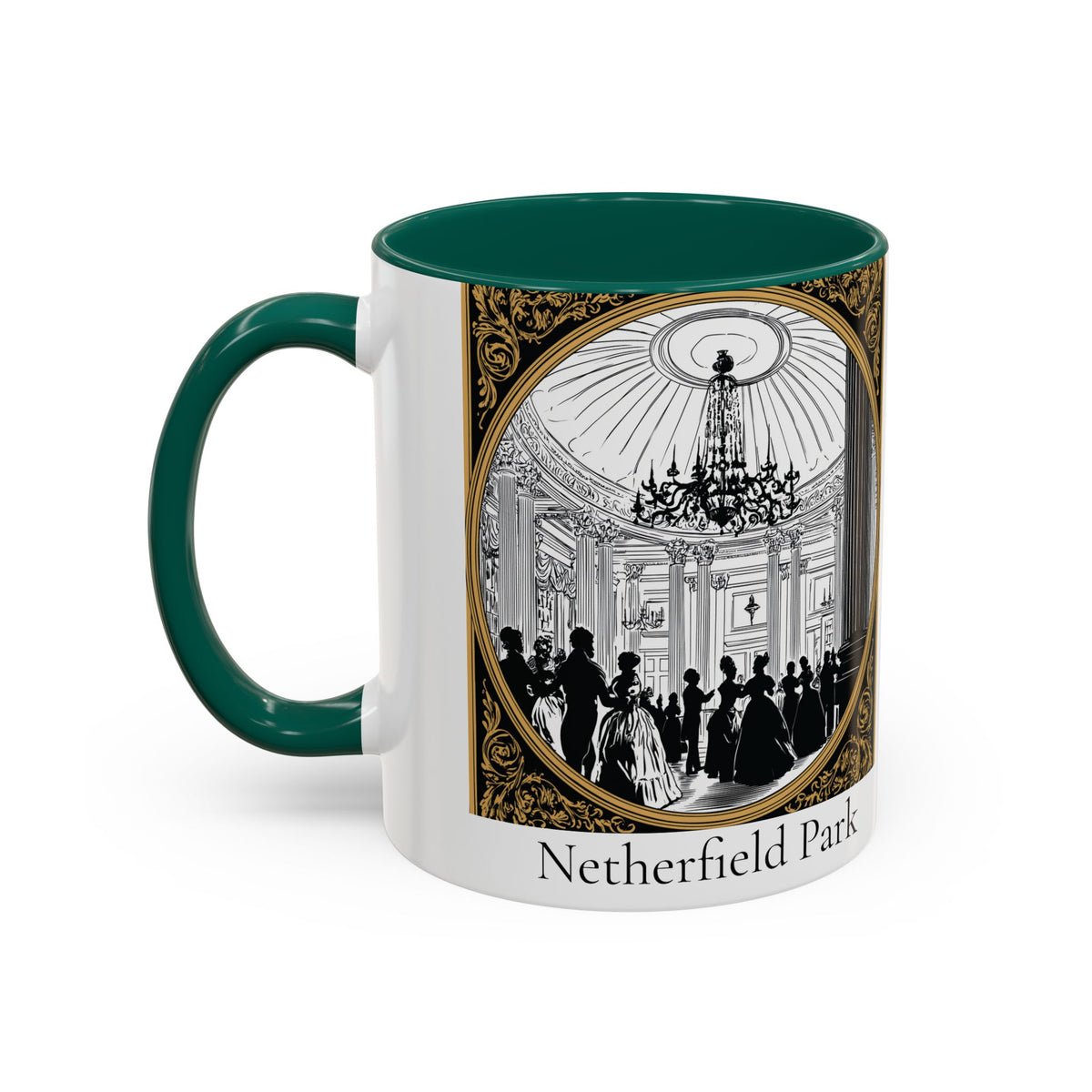 Netherfield Park Ballroom Scene Mug | 11oz 15oz Color Accent