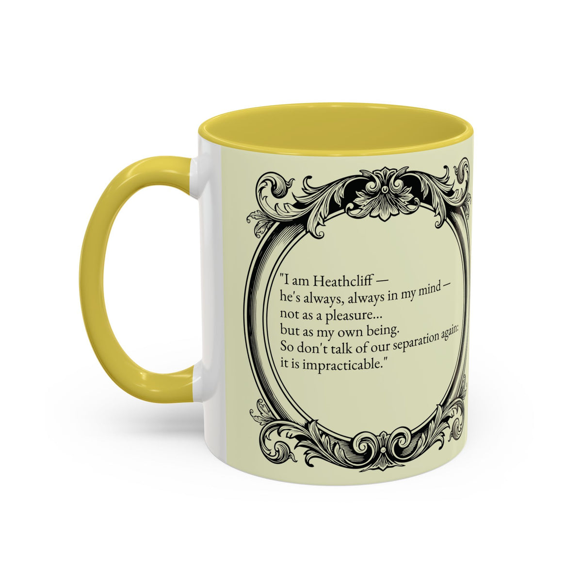 Wuthering Heights Literary Ceramic Mug — Classic Book Cover Coffee Cup (11oz/15oz)