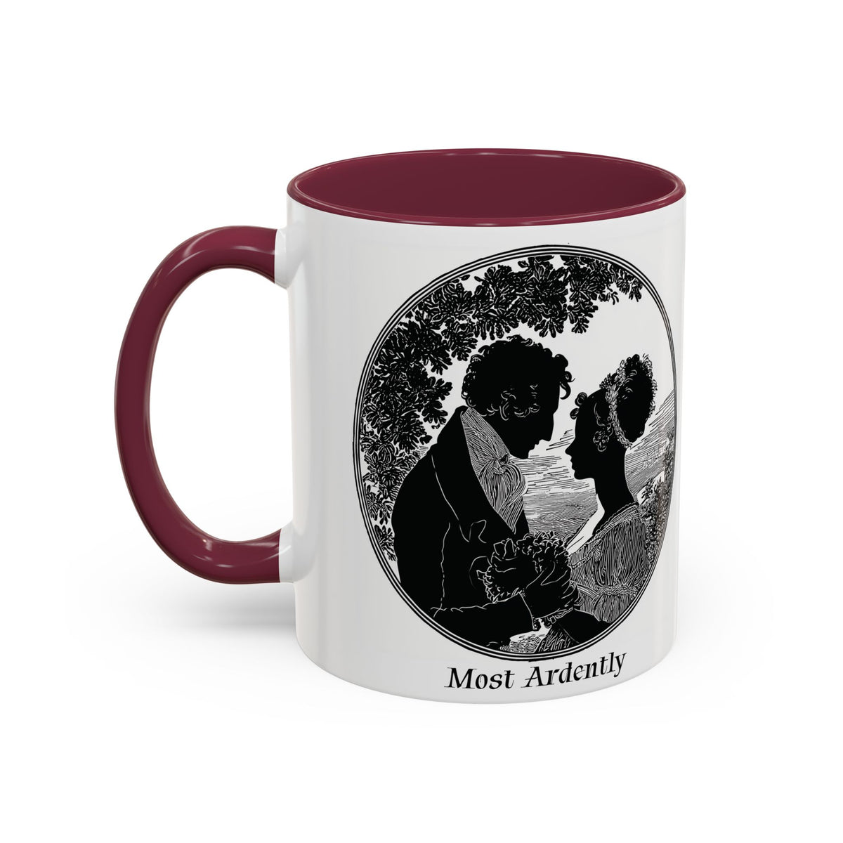 Regency Silhouette 'Most Ardently' Mug, Ceramic Coffee Mug | 11oz or 15oz