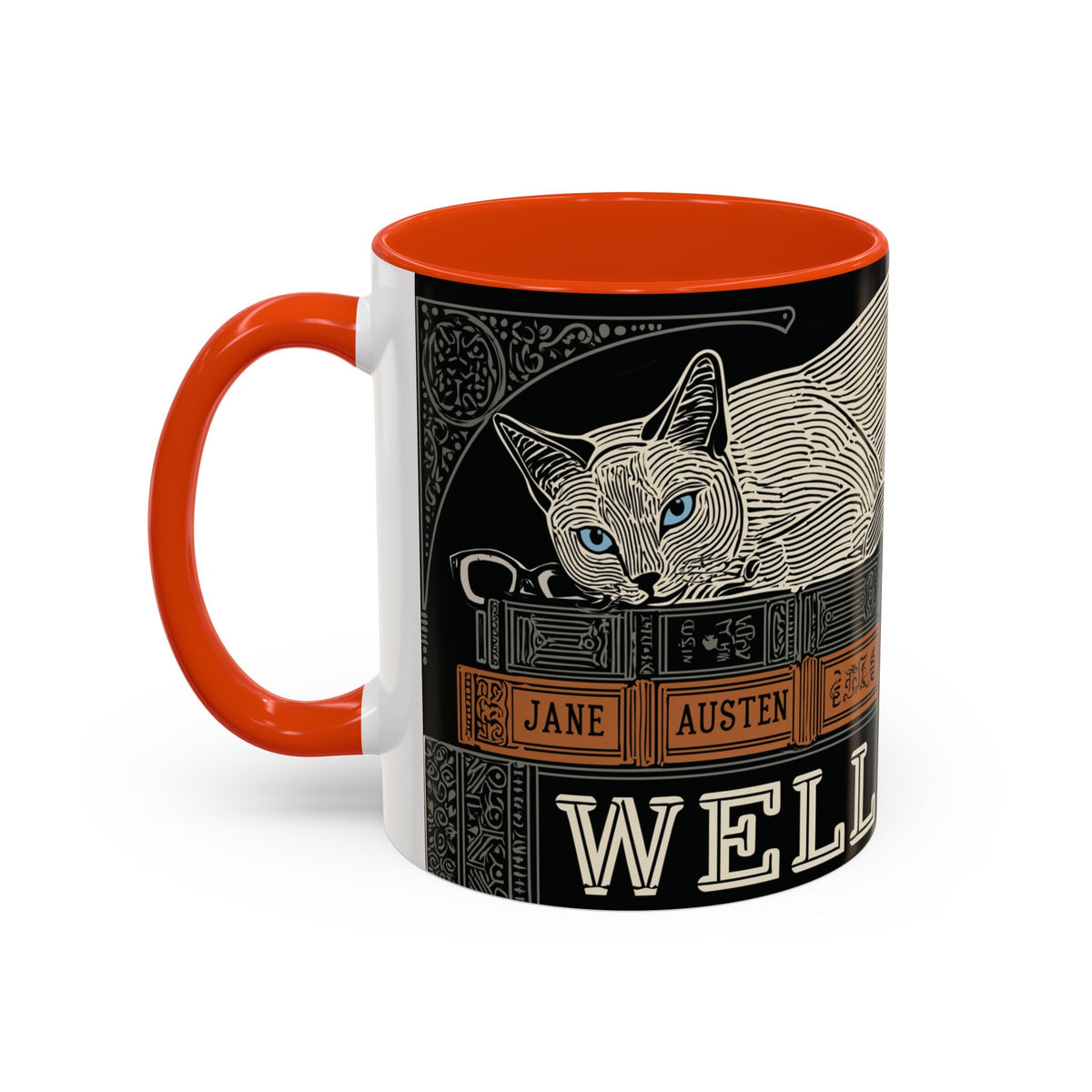 Bookstore Cat-Well Read Cat Mug | Literary Cat Stack Mug