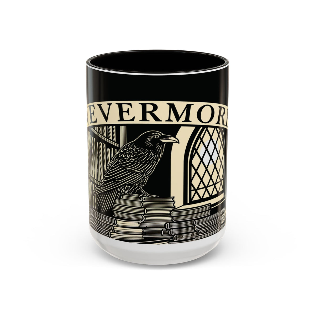 Nevermore Raven Mug | 11oz 15oz Ceramic Coffee Cup