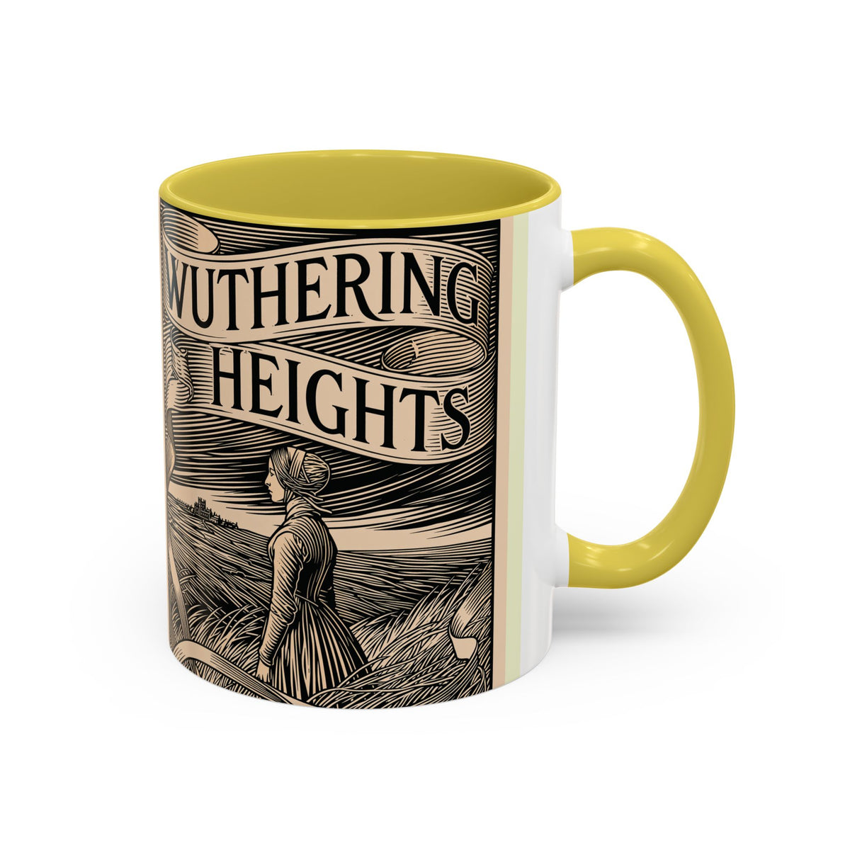 Wuthering Heights Literary Ceramic Mug — Classic Book Cover Coffee Cup (11oz/15oz)