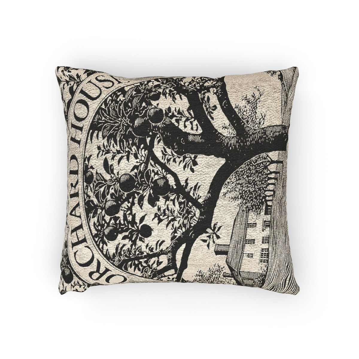 Orchard House Woven Pillow | Little Women Literary Tapestry Pillow