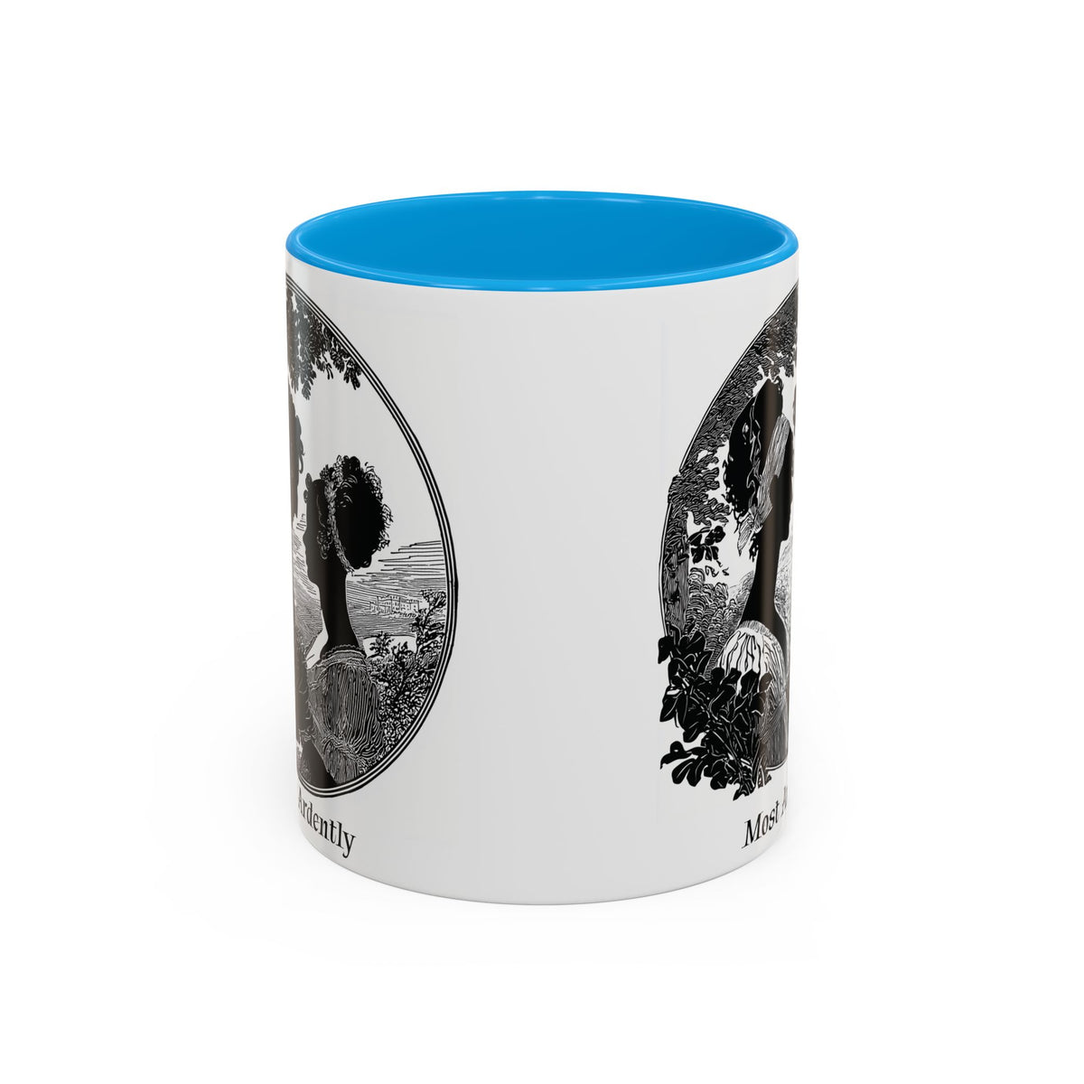 Regency Silhouette 'Most Ardently' Mug, Ceramic Coffee Mug | 11oz or 15oz