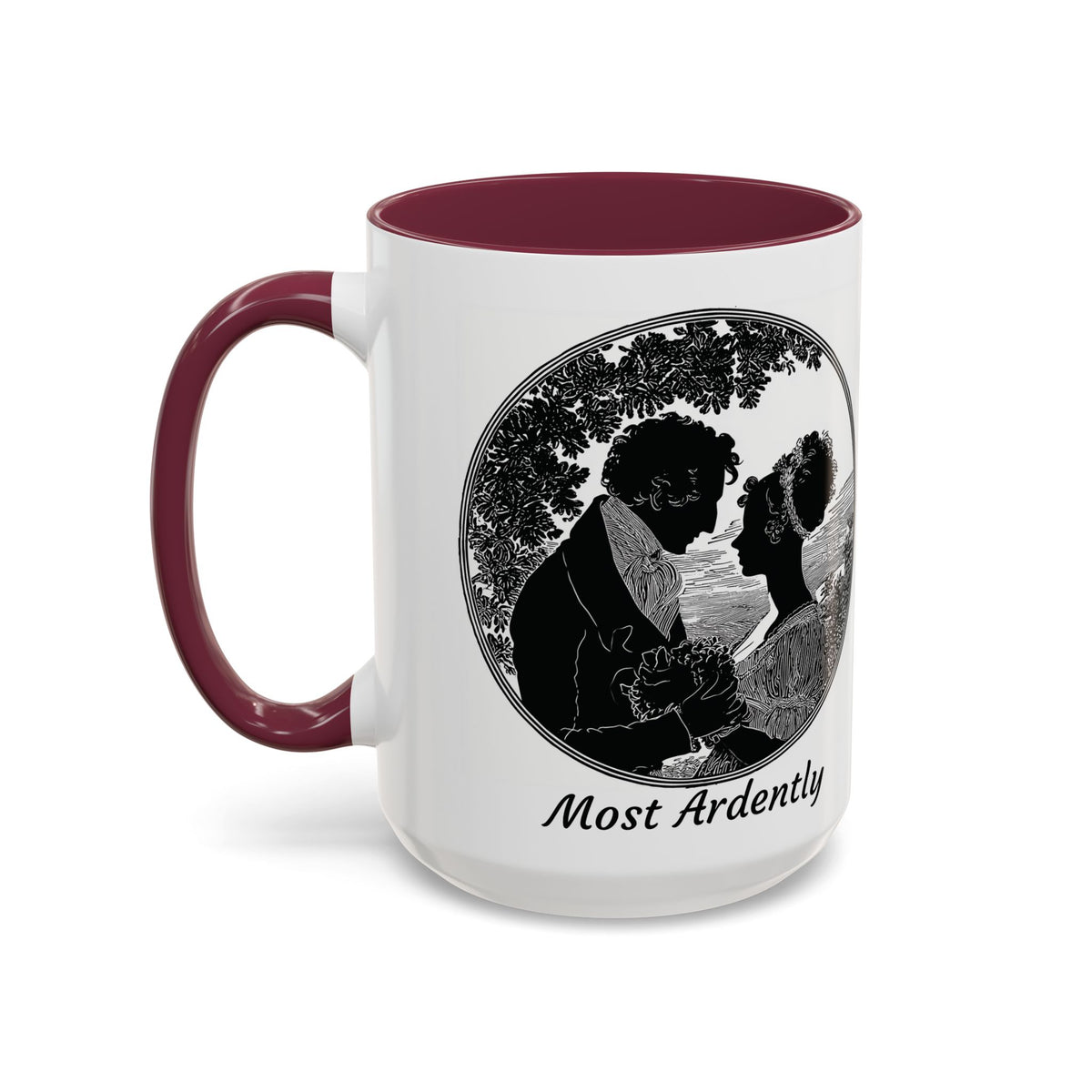 Regency Silhouette 'Most Ardently' Mug, Ceramic Coffee Mug | 11oz or 15oz