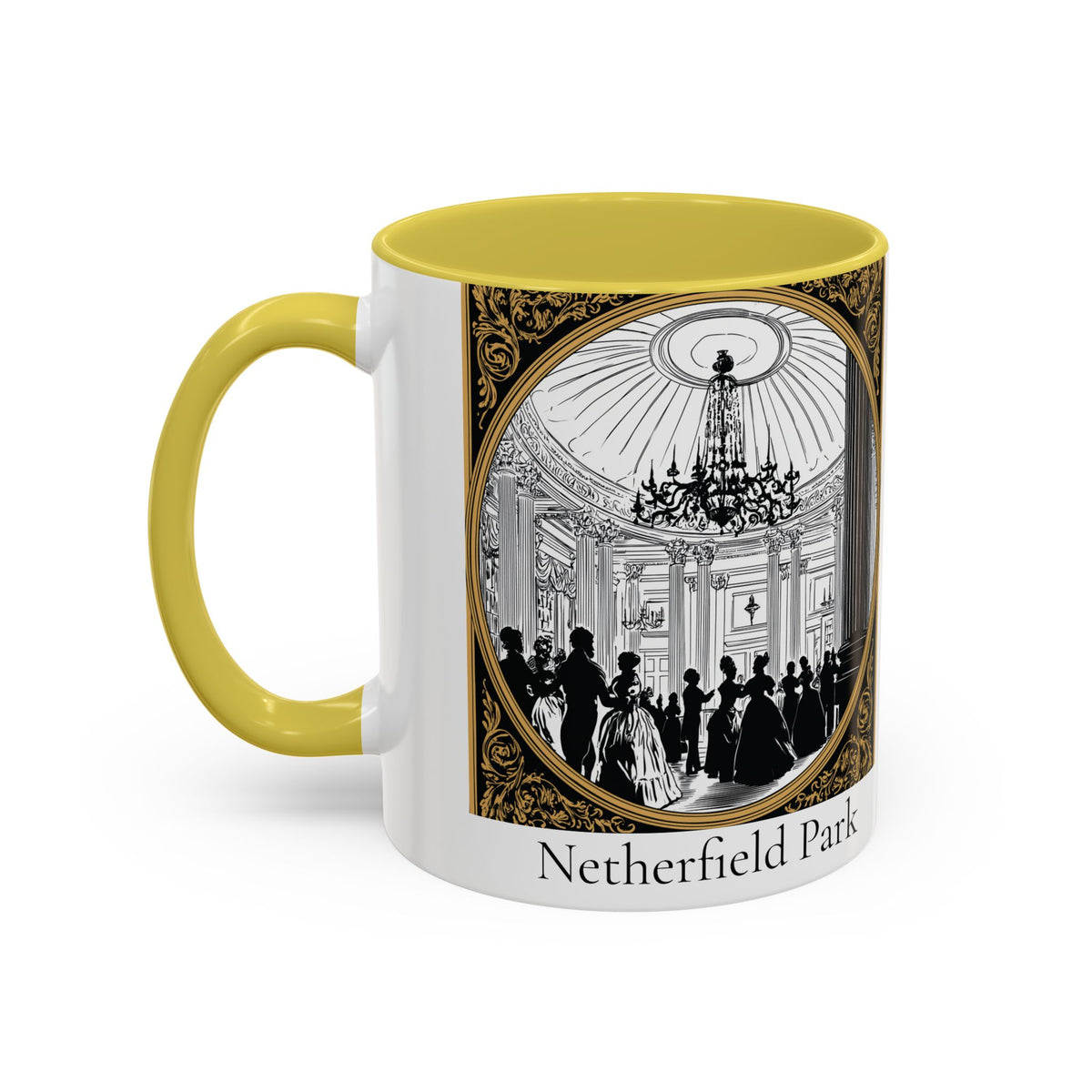 Netherfield Park Ballroom Scene Mug | 11oz 15oz Color Accent