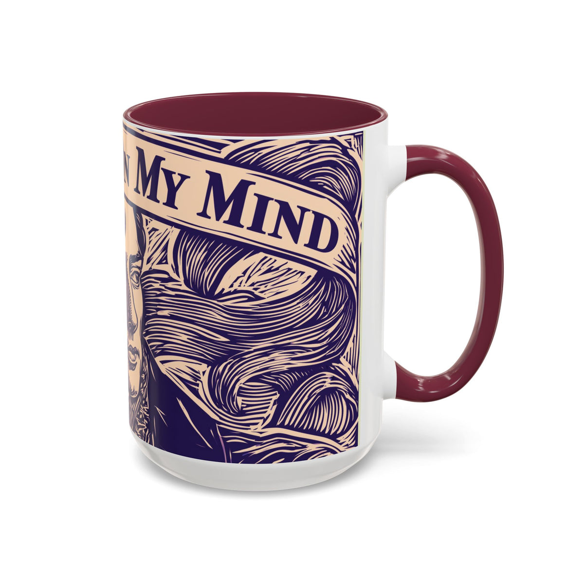 Darcy On My Mind Ceramic Mug — Jane Austen Literary Coffee Cup (11oz/15oz)