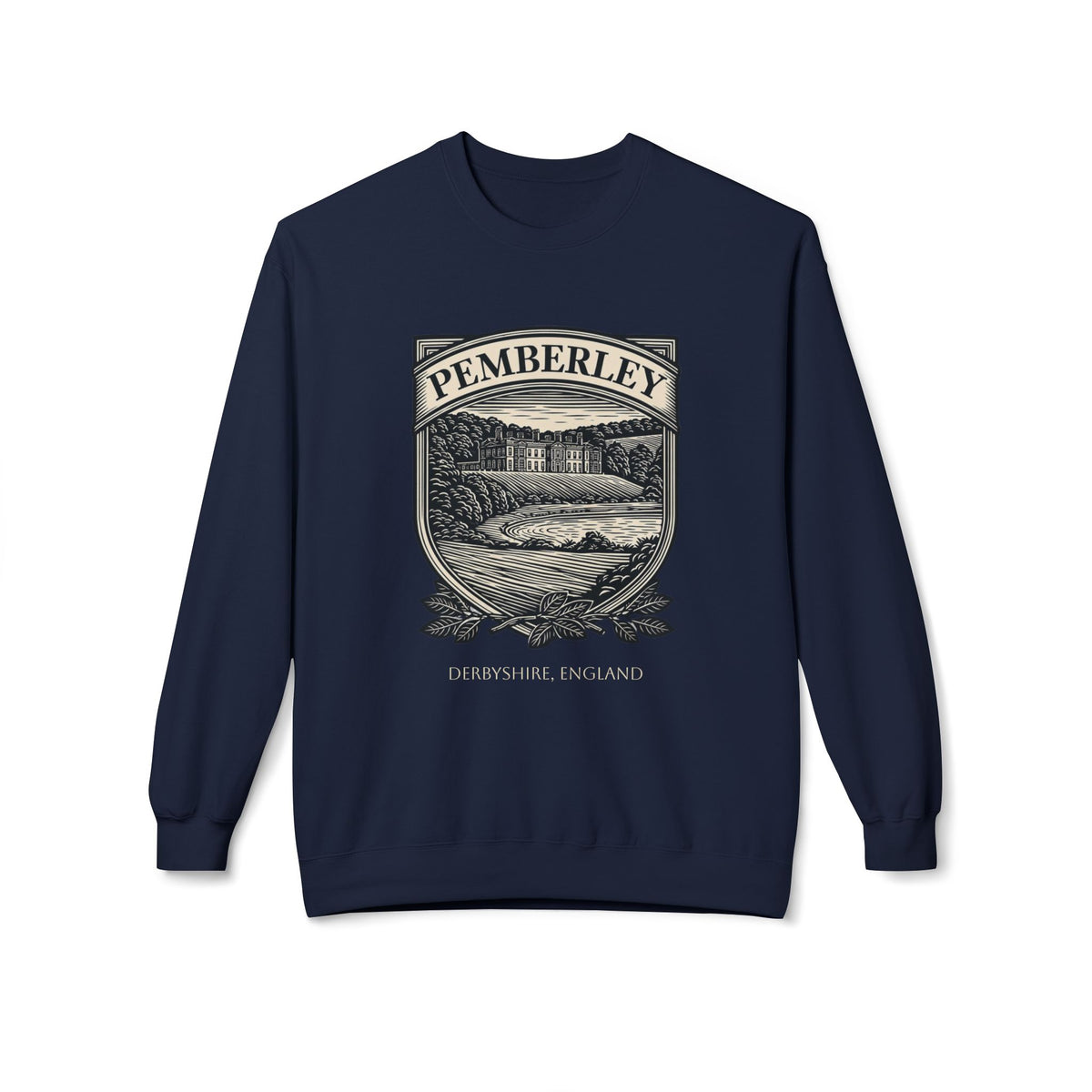 Pemberley Estate Crewneck Sweatshirt — Jane Austen Cozy Literary Pullover