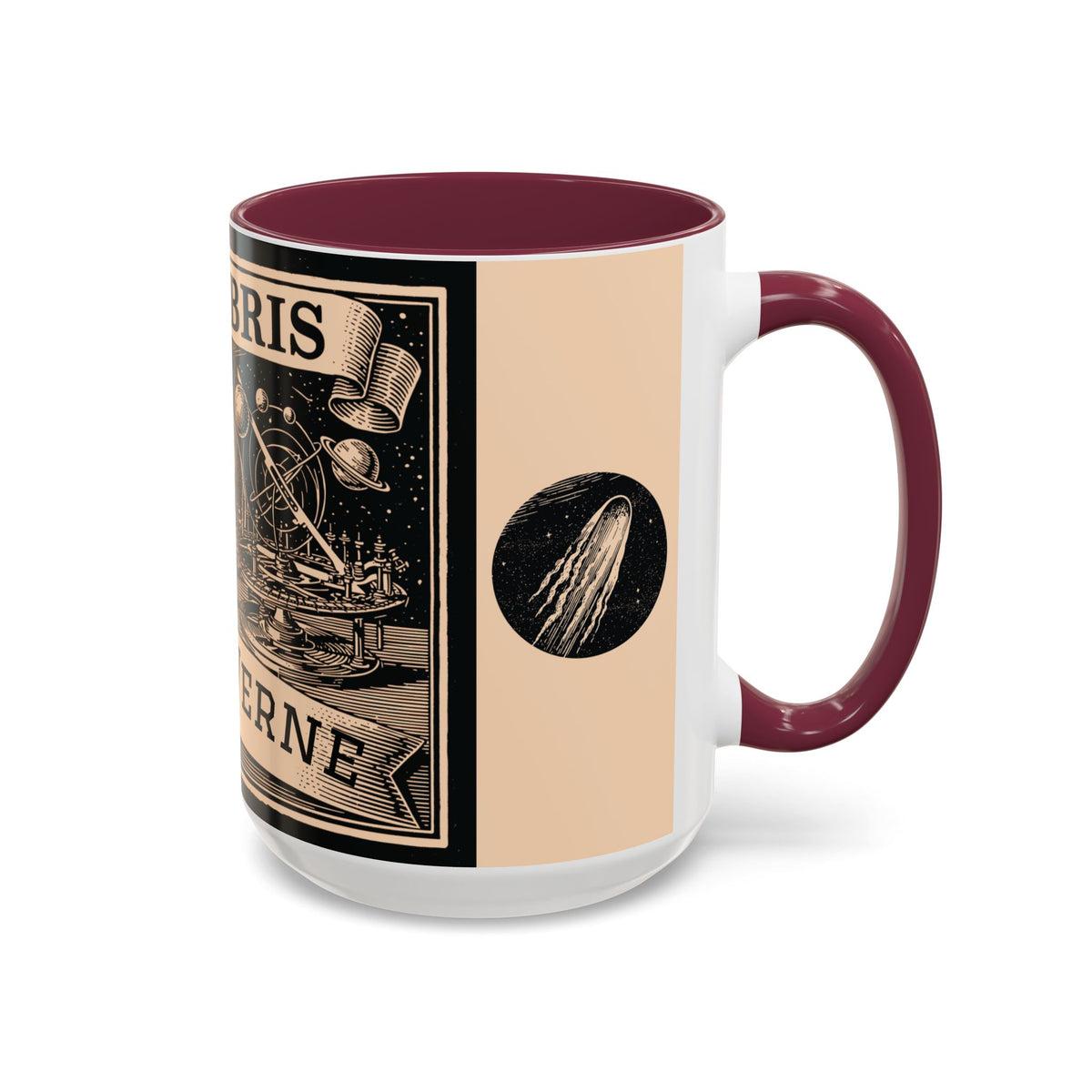 Jules Verne Ex Libris Vintage Science Fiction Coffee Mug (11oz & 15oz)